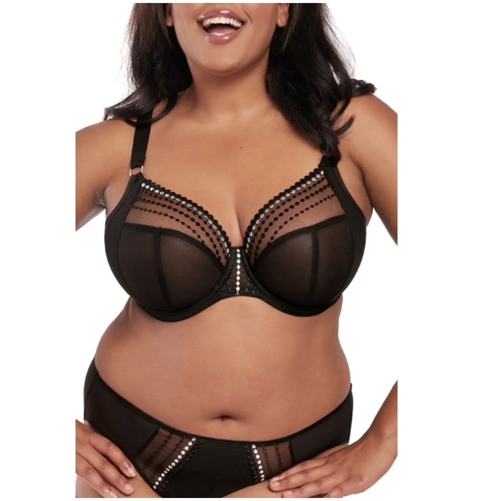 NWOT Elomi Matilda Full Figure Underwire Plunge Bra 38DDD